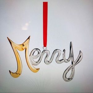 Nambe Merry Ornament